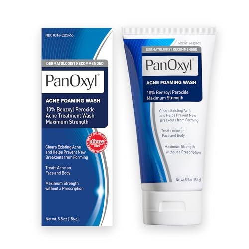 PanOxyl Acne Foaming Wash Benzoyl Peroxide 10% 5.5 Oz