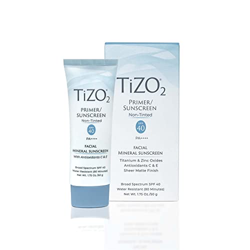 TiZO2 Facial Primer/Sunscreen Non-tinted SPF 40 1.75 oz Broad Spectrum