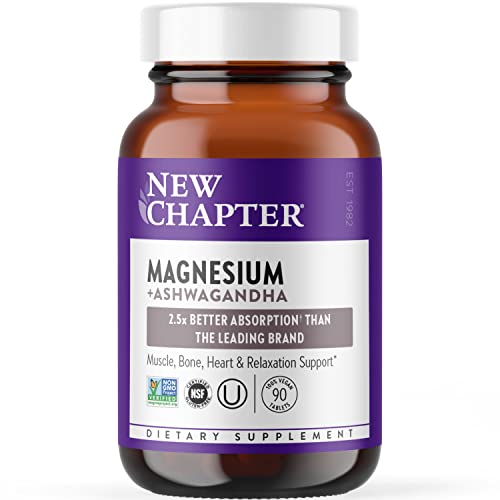 New Chapter Magnesium + Ashwagandha Supplement 90 ct