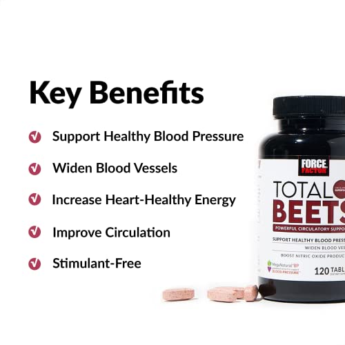 Force Factor Total Beets Blood Pressure Support 120 Count