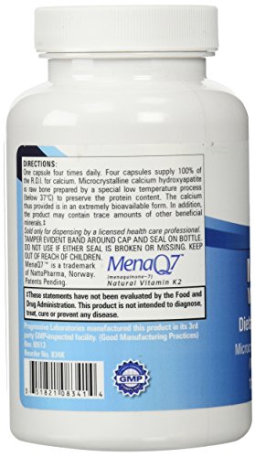 Progressive Labs MCHC with K1 and K2 Supplement, 120 Count