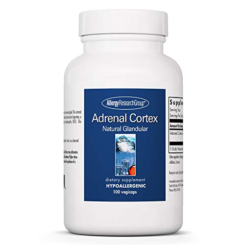 Allergy Research Group - Adrenal Cortex Glandular - Stress, Energy, Adrenal Support - 100 Vegicaps