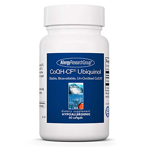 Allergy Research Group - CoQH-CF Ubiquinol - CoQ10 Antioxidant, Stable, Bioavailable - 60 Softgels