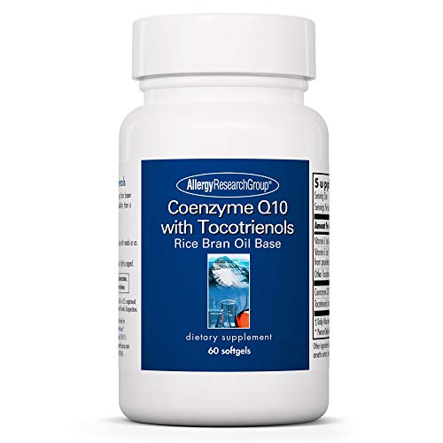 Allergy Research Group - Coenzyme Q10 with Tocotrienols - Heart Brain Antioxidants - 60 Softgels