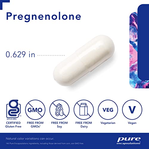 Pure Encapsulations Pregnenolone 30 mg 60 Capsules