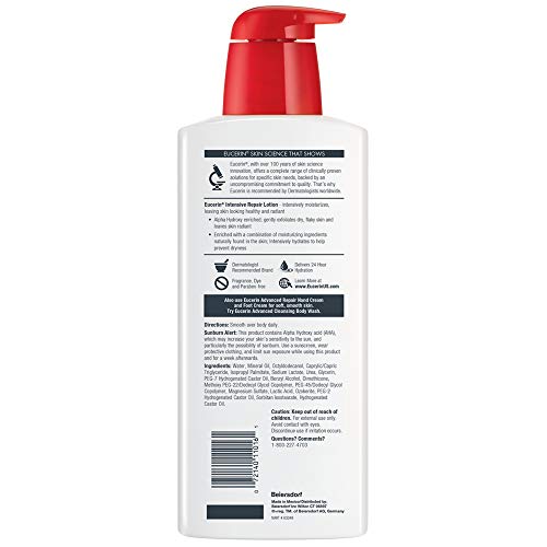 Eucerin Intensive Repair Body Lotion dry skin 16.9 Oz