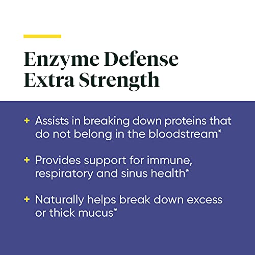 Enzymedica, Enzyme Defense Extra Strength, Advanced Dietary Supplement to Support Immune Health, Vegan, Kosher, Non-GMO, 90 Capsules (90 Servings)