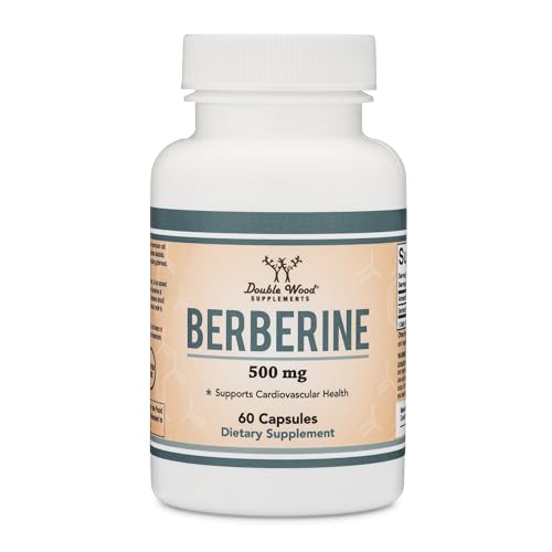 Double Wood Supplements Berberine HCL Supplement 500mg 60 Caps