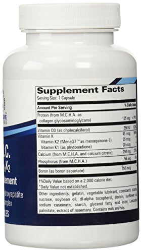 Progressive Labs MCHC with K1 and K2 Supplement, 120 Count