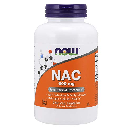 NOW Supplements, NAC (N-Acetyl Cysteine) 600 mg 250 Veg Capsules