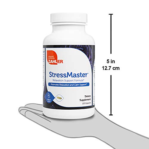 Zahler StressMaster, Relaxation Support Supplement, Promotes Natural Calm, Certified Kosher 120 Capsules