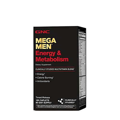 GNC Mega Men Energy and Metabolism Multivitamin 180 Caps