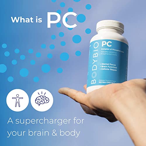 BodyBio Brain Supplement 8 oz PC - Pure Phospholipid Complex