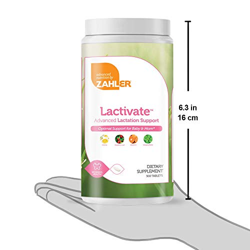 Zahler Lactivate, Advanced Lactation Support Supplement, Certified Kosher, 300 Tabs