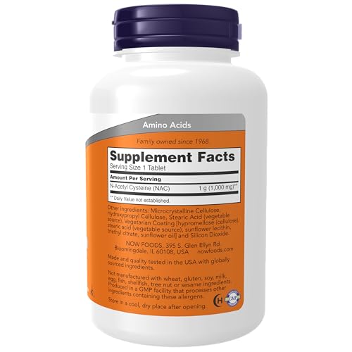 NOW Supplements NAC 1000mg 120 Tablets