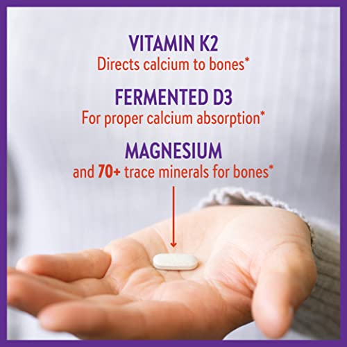 New Chapter Calcium Supplement Vitamin D3+K2 + Magnesium 180 Slim Tablets