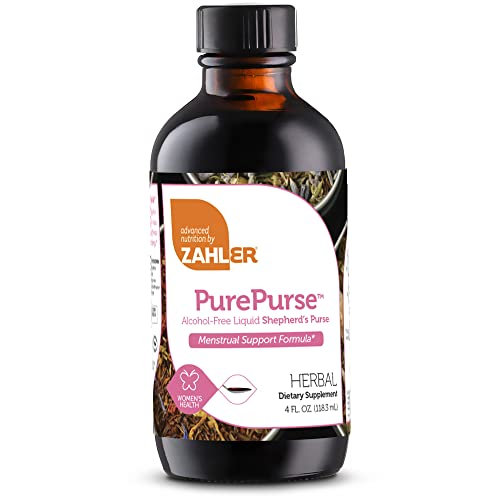 Zahler PurePurse, Liquid Sheperd’S Purse which Helps Reduce staining, All Natural Liquid Menstrual Support Formula, Certified Kosher,4oz