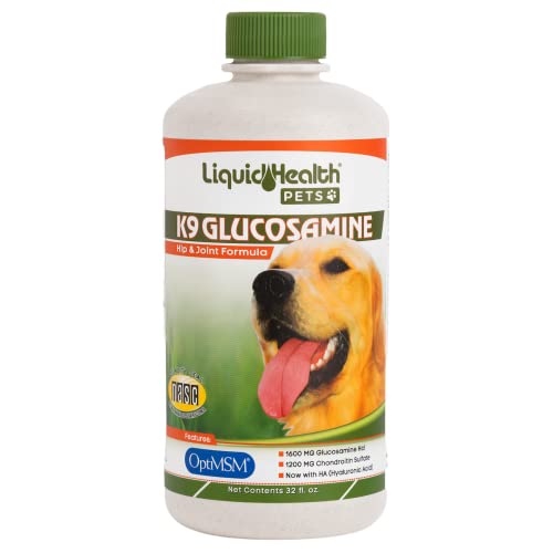 aktivt apt Rationel LIQUIDHEALTH K9 Flüssiges Glucosamin für Hunde 32 OZ — Hebron Nutrition