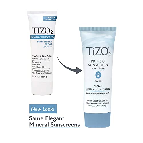 TiZO2 Facial Primer/Sunscreen Non-tinted SPF 40 1.75 oz Broad Spectrum