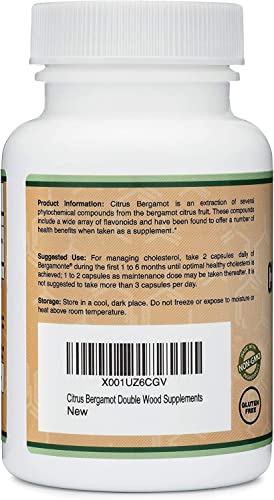 Double Wood  Supplements Citrus Bergamot 60 Capsules 1,000mg Servings