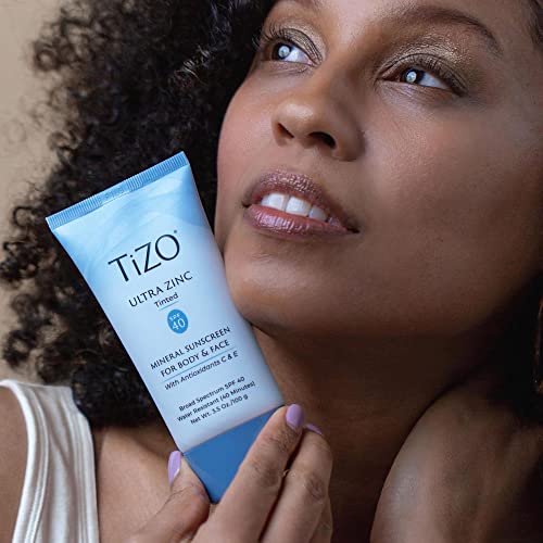 TIZO Ultra Zinc Body Face Sunscreen Tinted SPF 40 3.5 oz