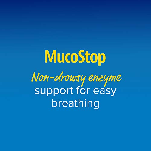 Enzymedica, MucoStop, Non-Drowsy Enzyme Support for Congestion Relief, 48 Capsules (FFP)