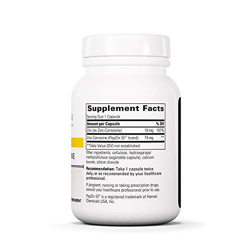 Integrative Therapeutics Zinc-Carnosine - PepZin GI 60 Capsules