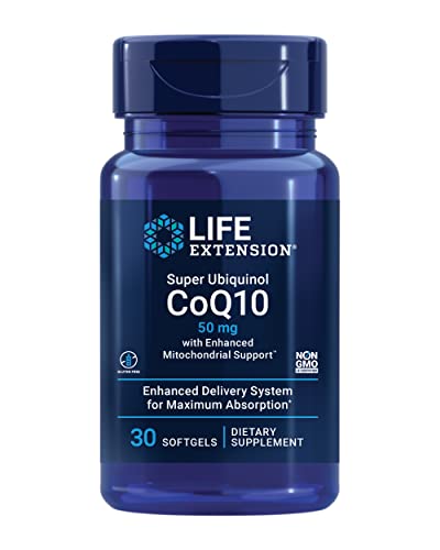 Life Extension Super Ubiquinol CoQ10 50mg w/Mitochondrial Support 30 Softgels