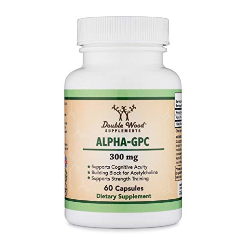 Double Wood Supplements Alpha GPC Choline Capsules 60 Count