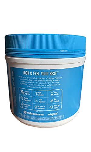 Vital Proteins Collagen Peptides Unflavored Powder, 20 Servings./14.29 oz