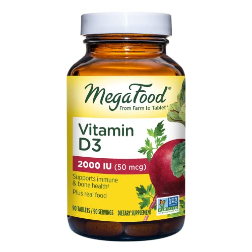 MegaFood Vitamin D3 2000 IU 50 mcg 90 Tabs