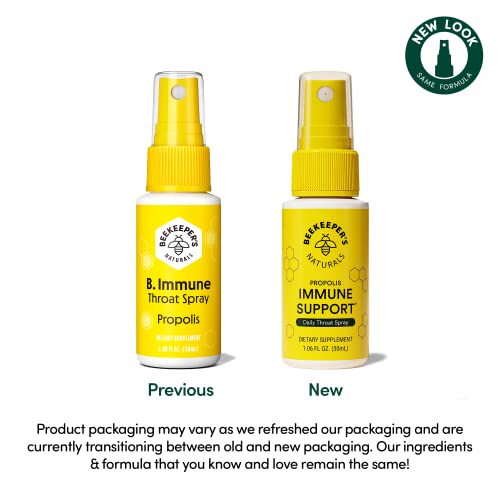 2 Pack Beekeeper's Naturals Propolis Throat Spray 1.06 oz 30mL