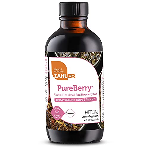 Zahler PureBerry, Liquid RED Raspberry Leaf Supplement which Strengthens Uterine Tissue and Muscles, All Natural Liquid Formula That Promotes Uterine Health, Certified Kosher, 4oz