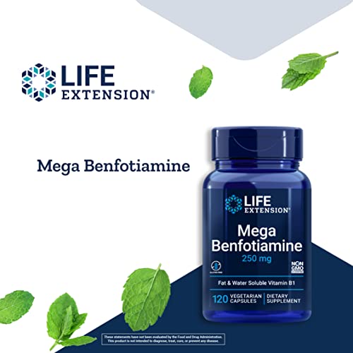 Life Extension Mega Benfotiamine 250 mg 120 Capsules