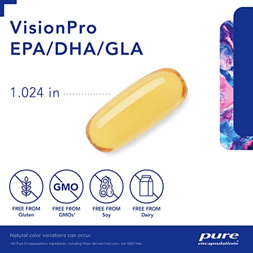 Pure Encapsulations VisionPro EPA/DHA/GLA | Supports Natural Tear Production and Retention of Eye Moisture* | 180 Softgel Capsules