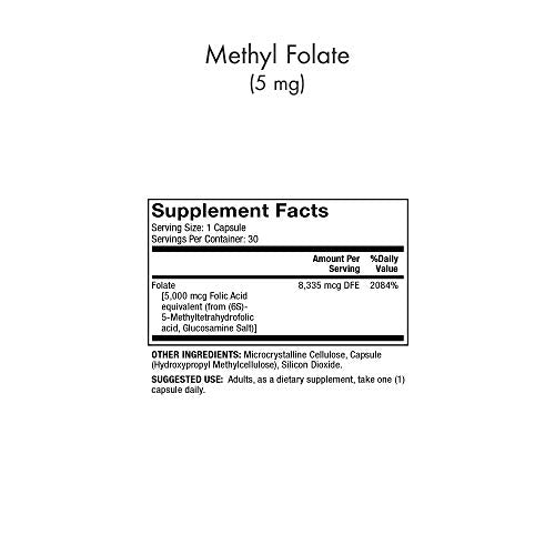 Dr. Mercola Methyl Folate 5 mg 30 Capsules