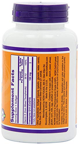 NOW Foods Coq10 100mg 2*150 Softgels