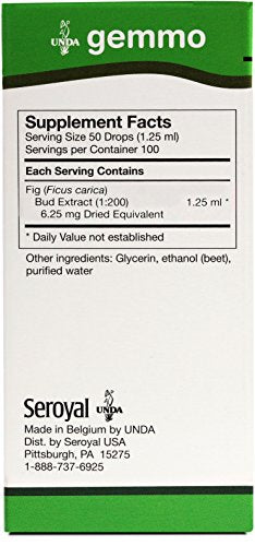 UNDA Gemmo Therapy Ficus Carica | Fig Bud Extract | 4.2 fl. oz.