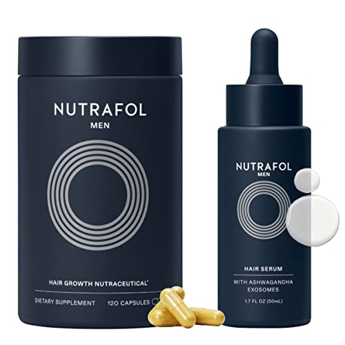 Nutrafol Men's Hair Growth Supplement and Hair Serum 1.7 Fl Oz Bottle