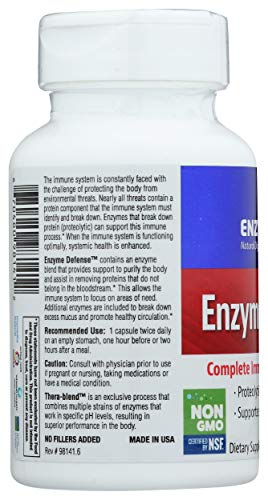 ENZYMEDICA Enzyme Defense Capsules, 60 Count