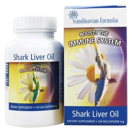 Shark Liver Oil by Scandinavian Formulas 500 mg 120 Gel caps