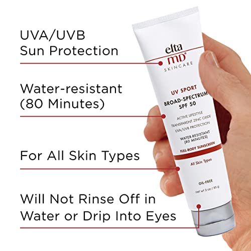 EltaMD UV Sport Body Sunscreen SPF 50 3 oz Tube