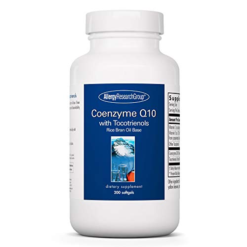 Allergy Research Group - Coenzyme Q10 with Tocotrienols - Heart Brain Antioxidants - 200 Softgels