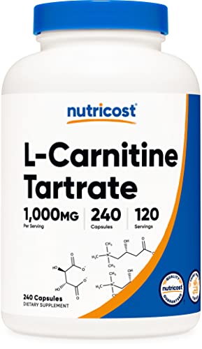 Nutricost L-Carnitine Tartrate 240 Caps 500mg Per Capsule Hebron Nutrition Nutricost L-Carnitine Tartrate 240 Caps 500mg Per Capsule Hebron Nutrition