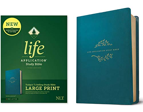 Tyndale NLT Life Application Study Bible 3rd Edition Large Print Teal