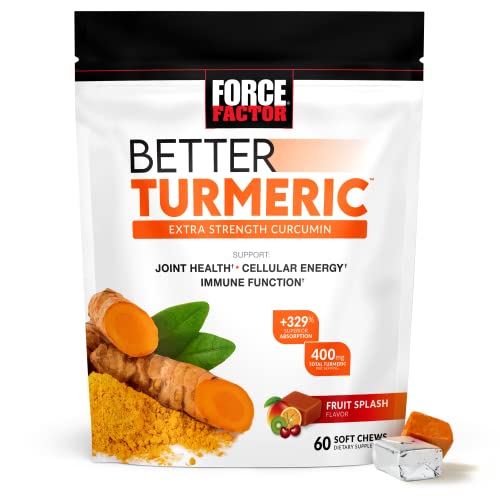 Force Factor Better Turmeric Joint Support Supplement 60 Soft Chews