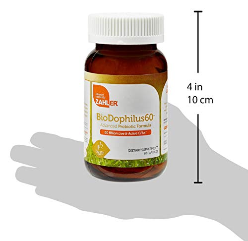 Zahler BioDophilus High Potency Probiotic Formula 60 Billion Live & Active CFUs - 60 Capsules