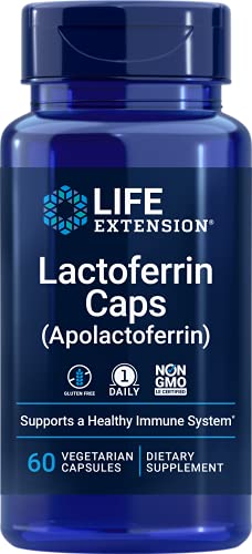 Life Extension Lactoferrin Caps - Apolactoferrin 60 Vegetarian Capsules