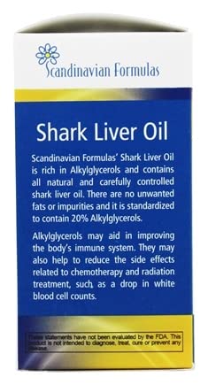 Shark Liver Oil by Scandinavian Formulas 500 mg 120 Gel caps