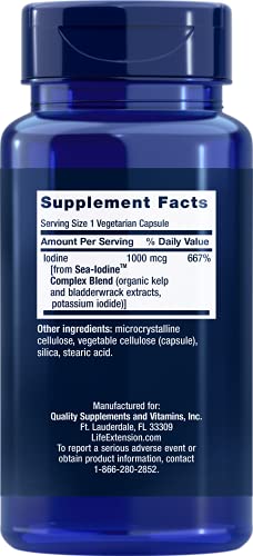 Life Extension Sea-Iodine 1000 mcg 60 Vegetarian Capsules